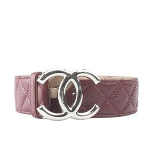 Chanel quilted belt